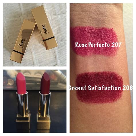 YSL Grenat Satisfaction (206) Rouge Pur Couture Mat Lipstick 